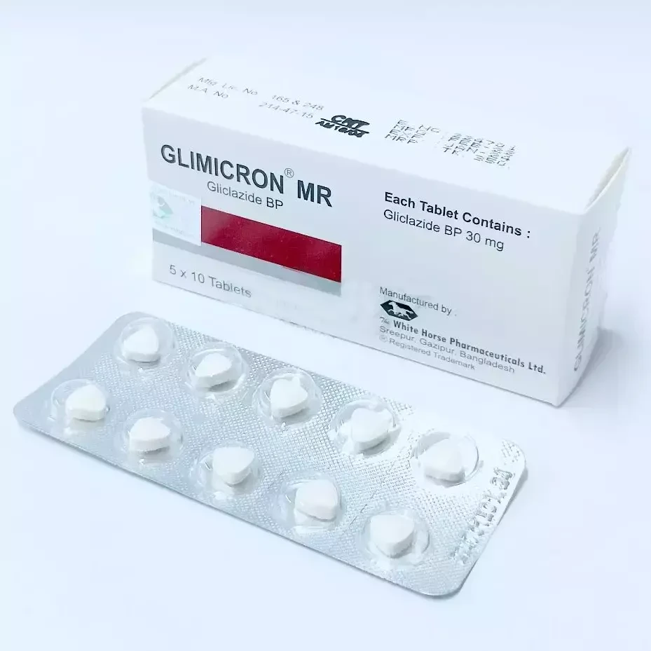 Pack Image: Glimicron MR 30 mg Tablet (5 x 10)
