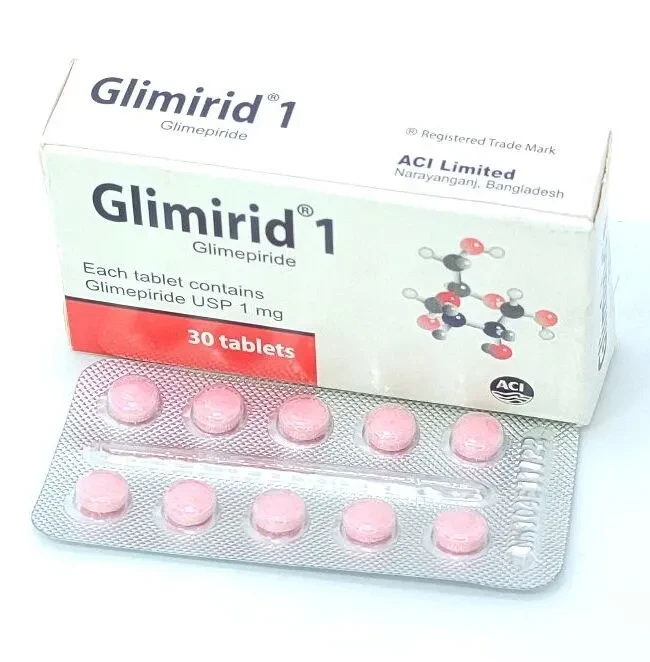 Pack Image: Glimirid 1 mg Tablet (3 x 10)