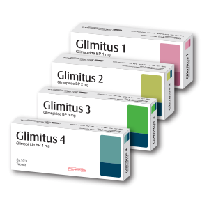 Pack Image: Glimitus 1 mg Tablet (5 x 10)