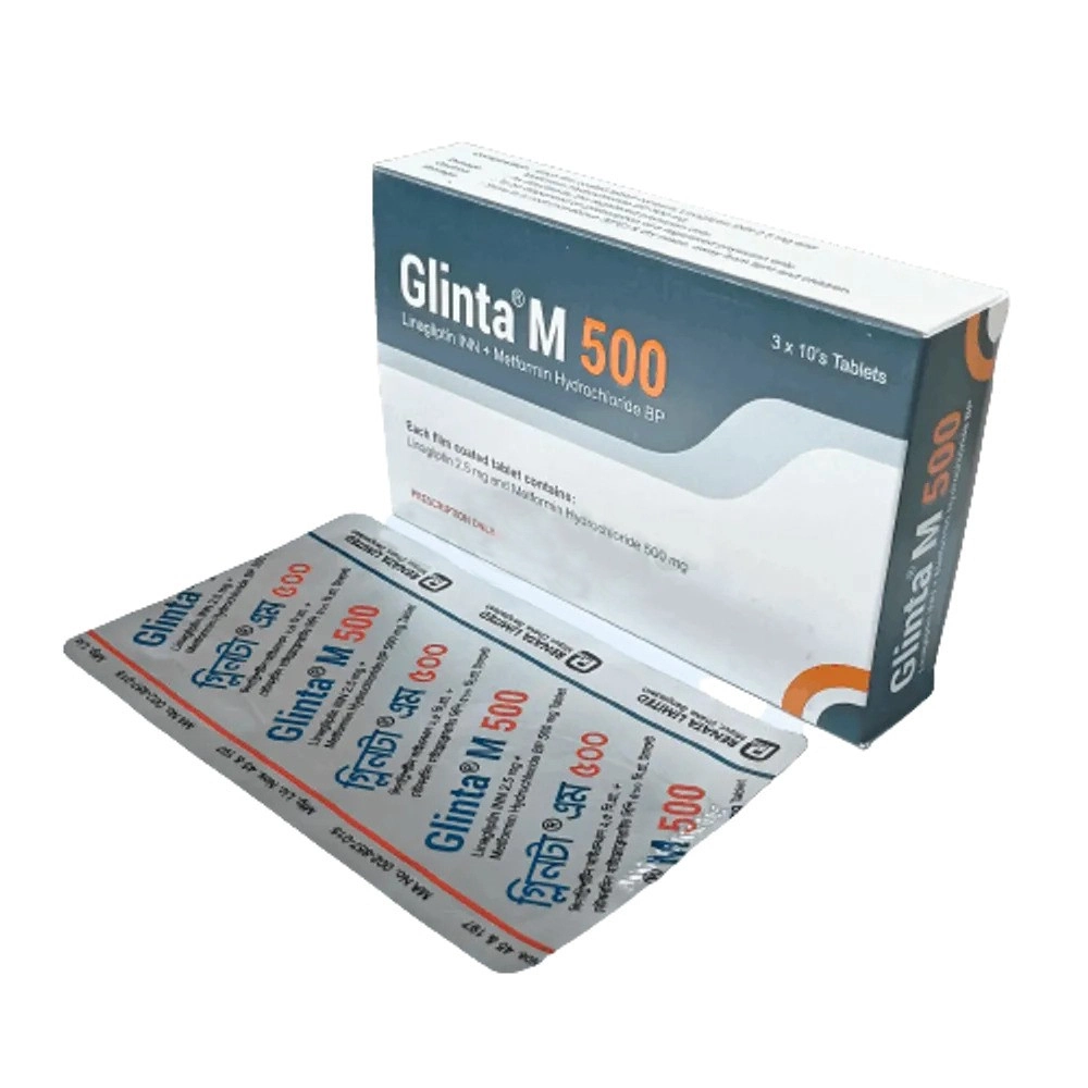 Pack Image: Glinta-M 2.5 mg Tablet (3 x 10)