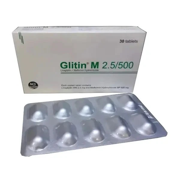 Pack Image: Glitin M 2.5 mg Tablet (3 x 10)