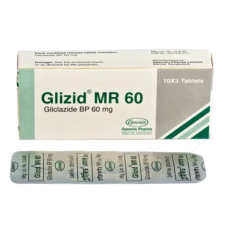 Pack Image: Glizid MR 60 mg Tablet (3 x 10)