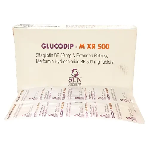 Pack Image: Glucodip-M XR 50 mg Tablet (3 x 10)