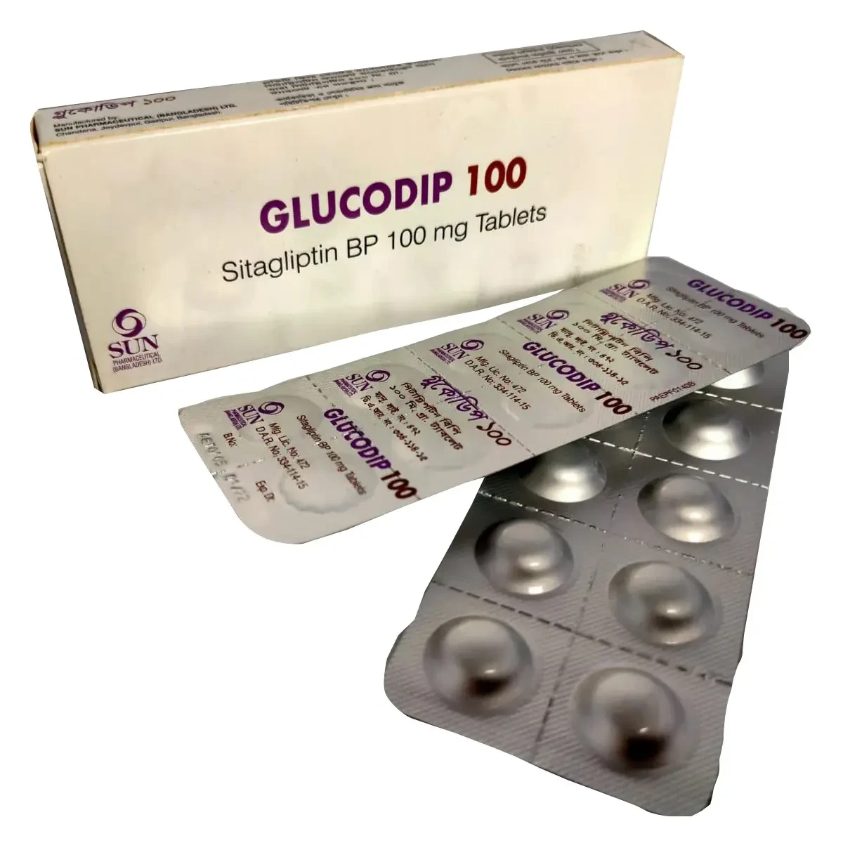 Pack Image: Glucodip 100 mg Tablet (3 x 10)