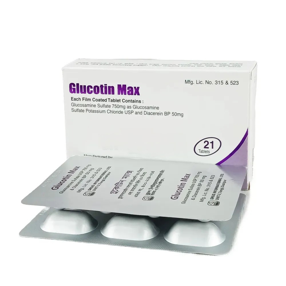Pack Image: Glucotin Max 750 mg Tablet (3 x 7)