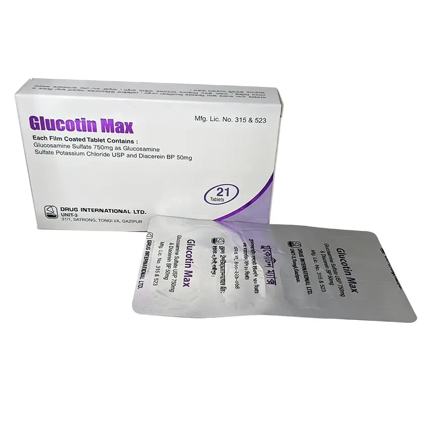 Pack Image: Glucotin Max 750 mg Tablet (3 x 7)