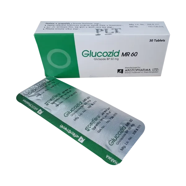 Pack Image: Glucozid MR 60 mg Tablet (3 x 10)