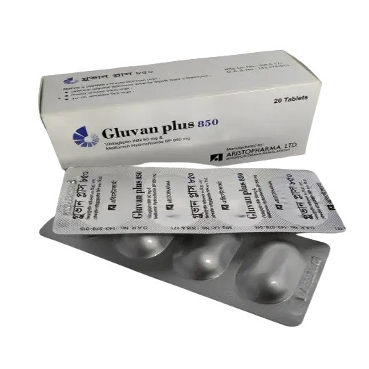 Pack Image: Gluvan Plus 50 mg Tablet (3 x 10)