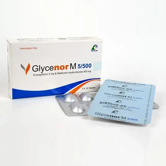 Pack Image: Glycenor M 5 mg Tablet (3 x 10)