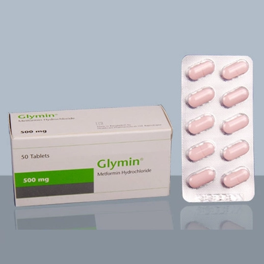 Pack Image: Glymin 500 mg Tablet (5 x 10)