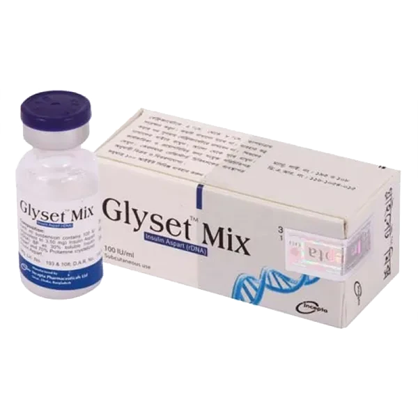 Pack Image: Glyset Mix 100 IU Injection (3 ml vial)