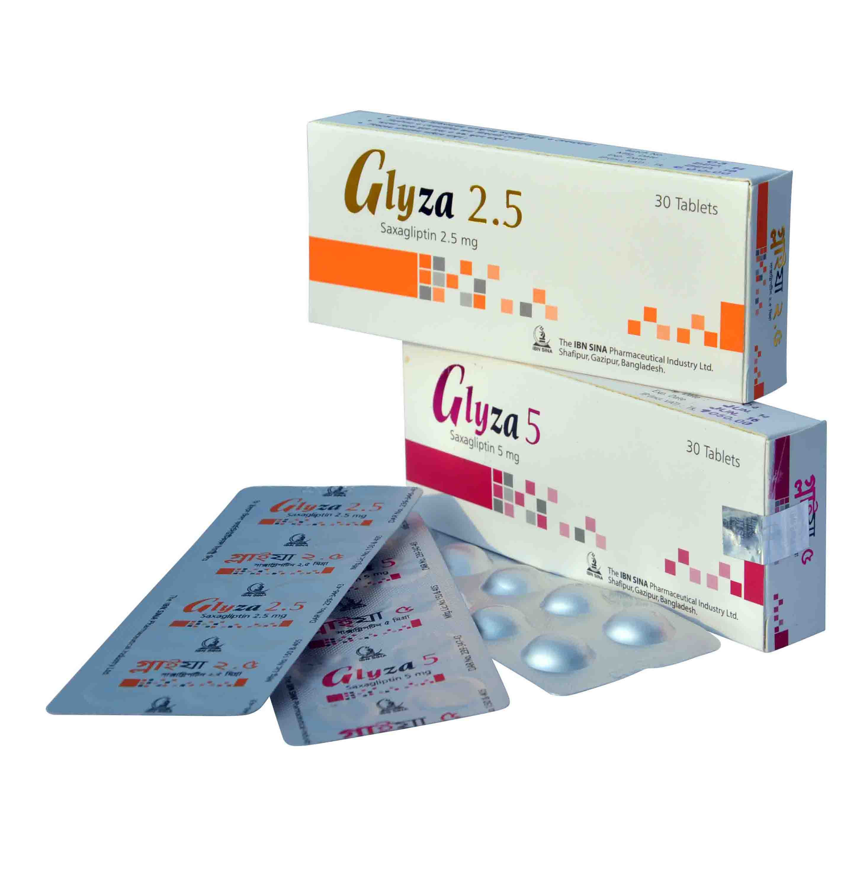 Pack Image: Glyza 5 mg Tablet (3 x 10)