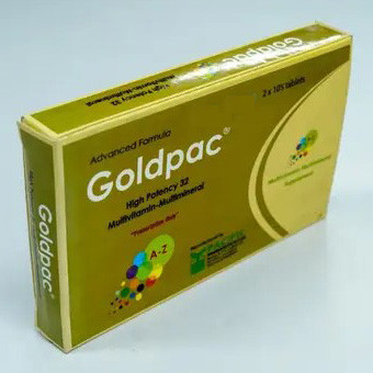 Pack Image: Goldpac  Tablet (2 x 10)
