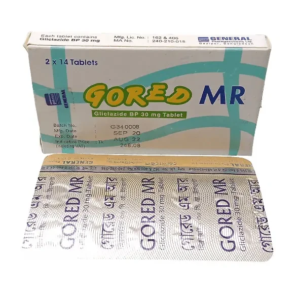 Pack Image: Gored MR 30 mg Tablet (2 x 14)
