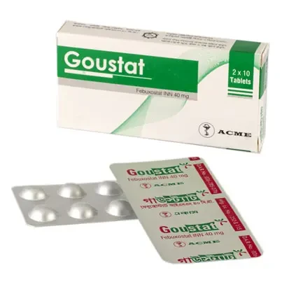 Pack Image: Goustat 40 mg Tablet (2 x 10)