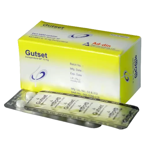 Pack Image: Gutset 10 mg Tablet (10 x 10)