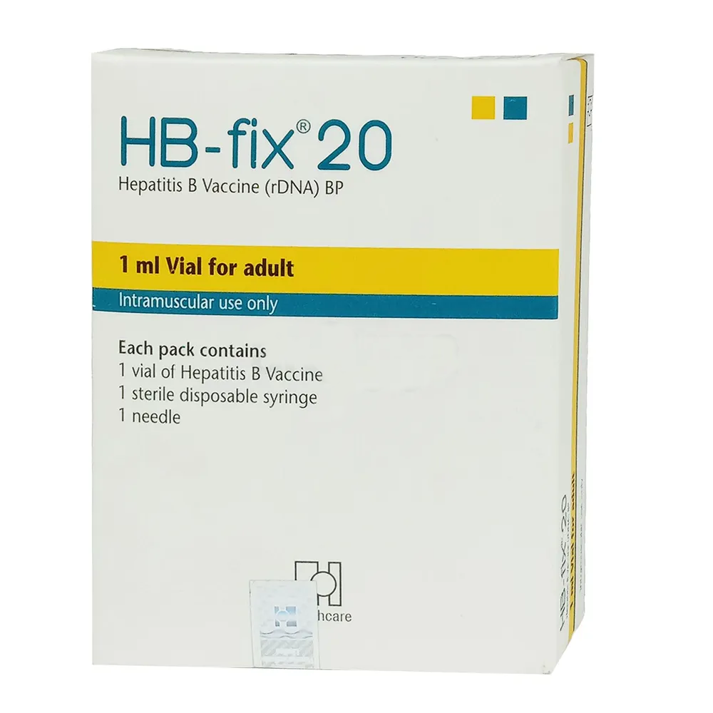 Pack Image: HB-fix 20 mcg Injection (1 ml vial)