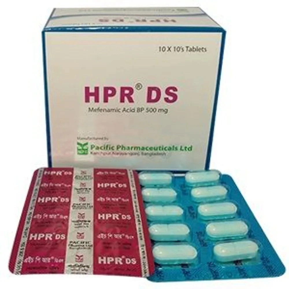 Pack Image: HPR-DS 500 mg Tablet (10 x 10)