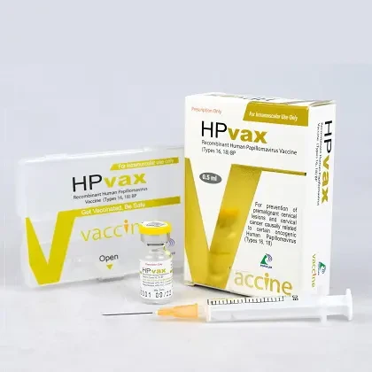 Pack Image: HPvax 0.5 ml Injection (0.5 ml vial)