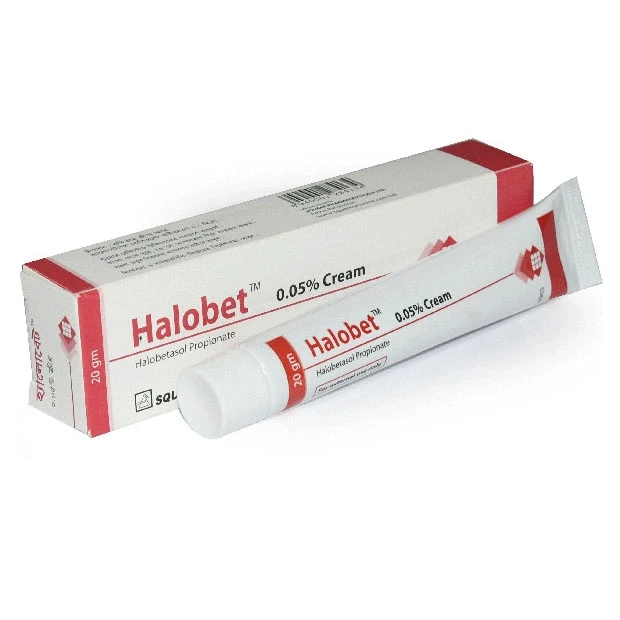 Pack Image: Halobet 0.05% Cream (20 gm tube)