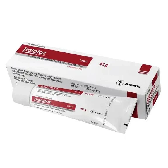 Pack Image: Halotaz 0.01% Lotion (45 gm tube)