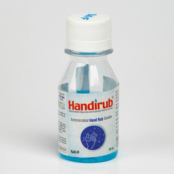 Pack Image: Handirub 0.5% 70% Hand Rub (50 ml bottle)