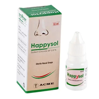 Pack Image: Happysol 0.9% Nasal Drop (10 ml drop)