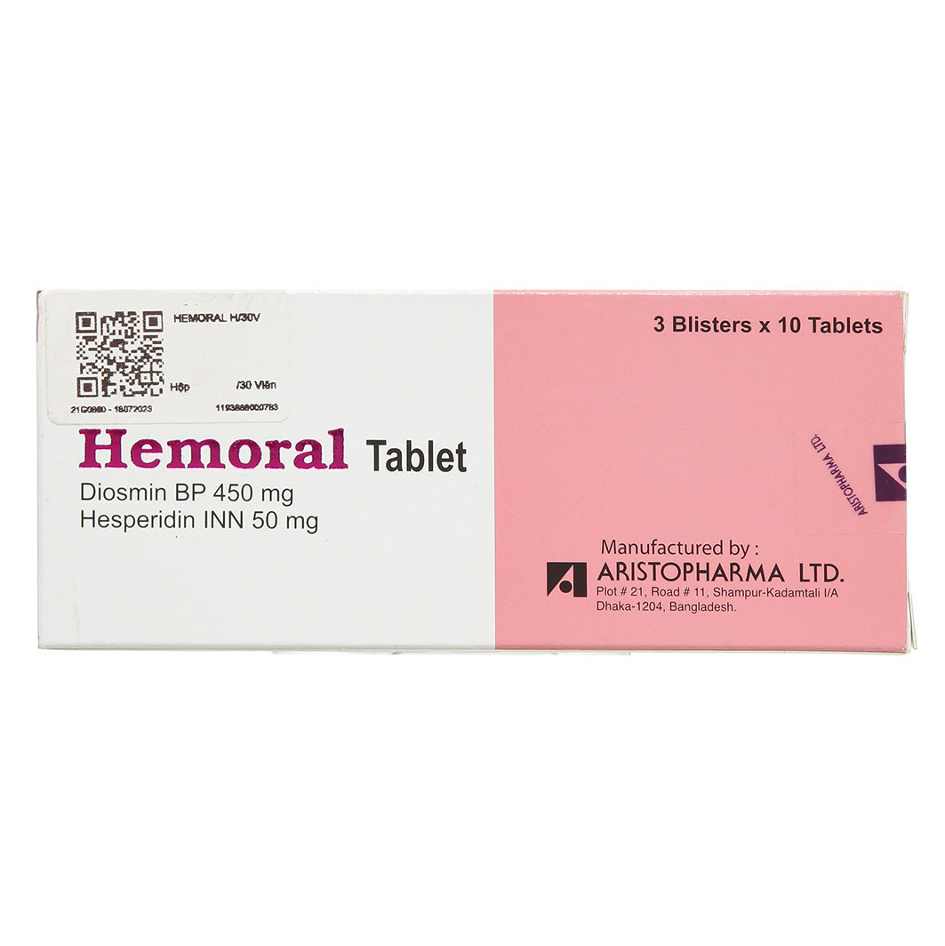 Pack Image: Hemoral 450 mg Tablet (3 x 10)
