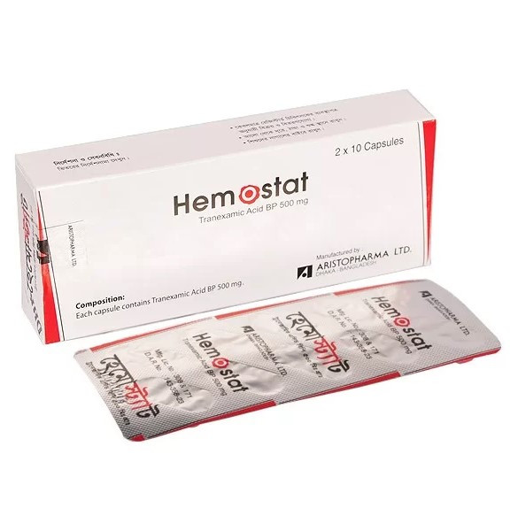 Pack Image: Hemostat 500 mg Capsule (2 x 10)