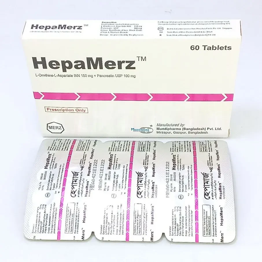 Pack Image: HepaMerz 150 mg Tablet (6 x 10)
