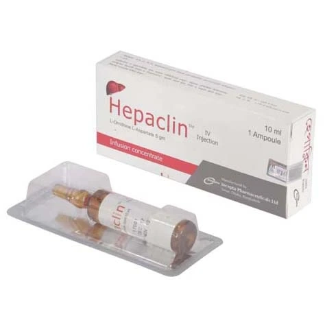 Pack Image: Hepaclin 5 gm Injection (10 ml ampoule)