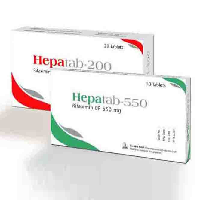 Pack Image: Hepatab 550 mg Tablet (1 x 10)
