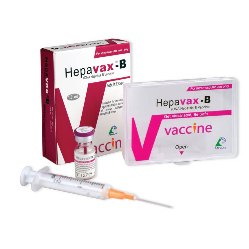 Pack Image: Hepavax-B 20 mcg Injection (1 ml vial)