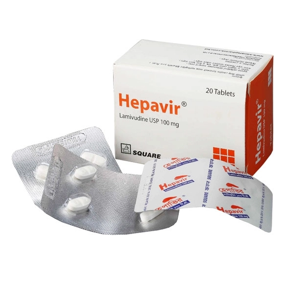 Pack Image: Hepavir 100 mg Tablet (5 x 4)