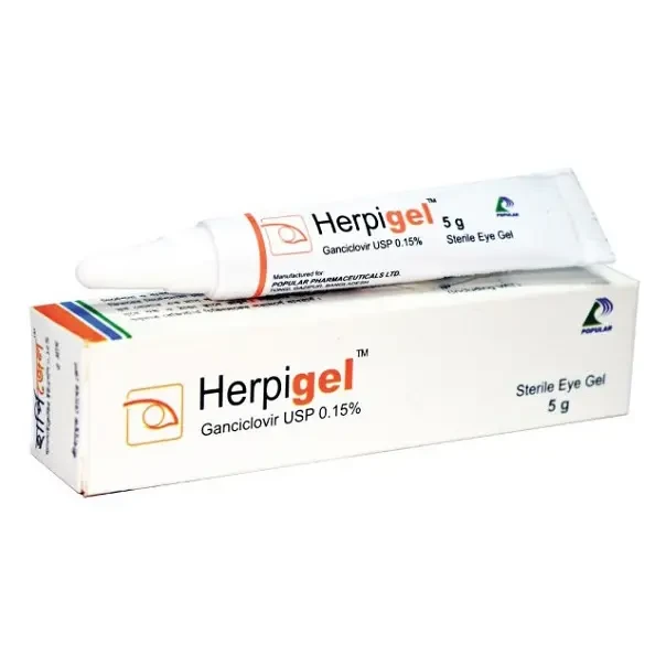 Pack Image: Herpigel 0.15% Eye Gel (5 gm tube)