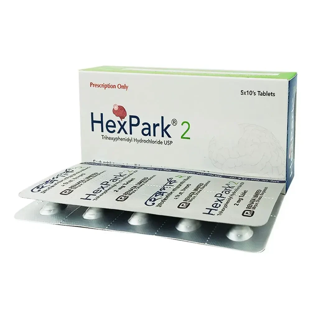 Pack Image: HexPark 2 mg Tablet (5 x 10)
