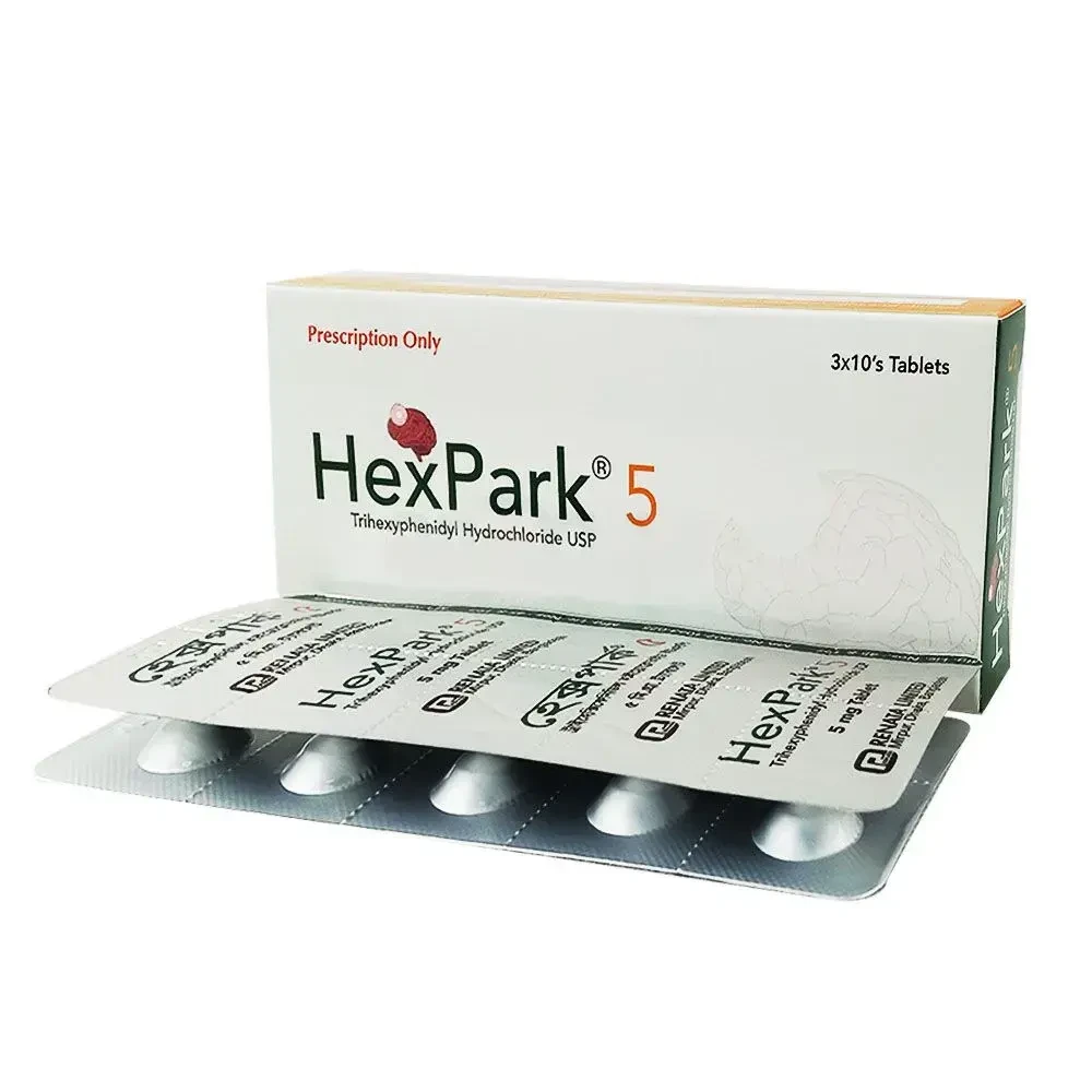 Pack Image: HexPark 5 mg Tablet (3 x 10)