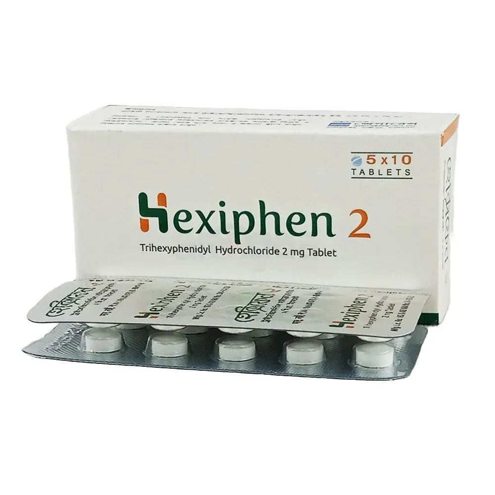 Pack Image: Hexiphen 2 mg Tablet (5 x 10)