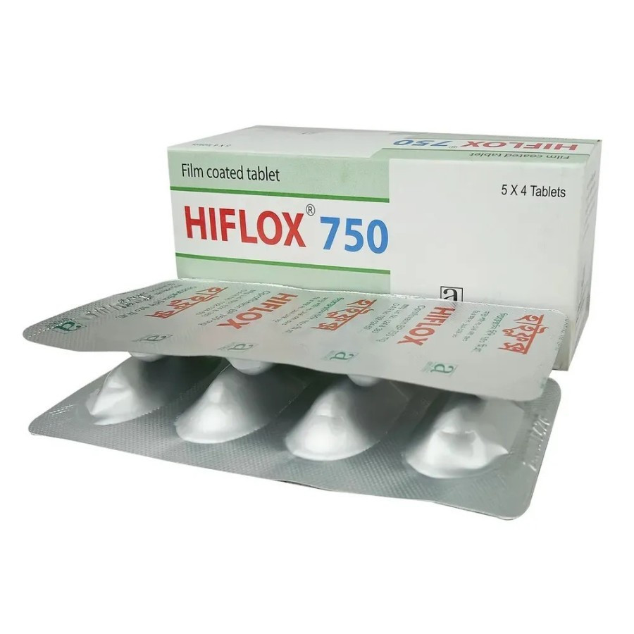 Pack Image: Hiflox 750 mg Tablet (5 x 4)
