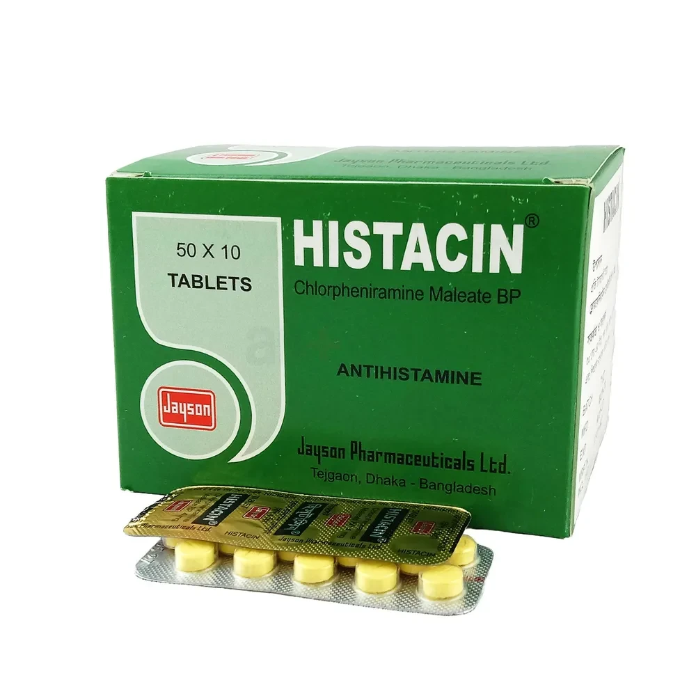 Pack Image: Histacin 4 mg Tablet (50 x 10)