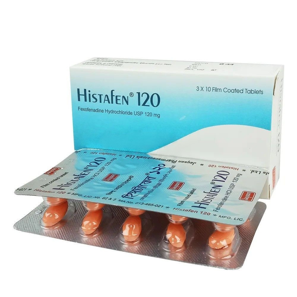 Pack Image: Histafen 120 mg Tablet (3 x 10)