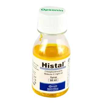 Pack Image: Histal 2 mg Syrup (60 ml bottle)