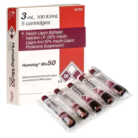 Pack Image: Humalog 100 100 unit Injection (3 ml cartridge)