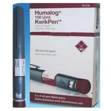 Pack Image: Humalog 100 100 unit Injection (3 ml KwikPen)