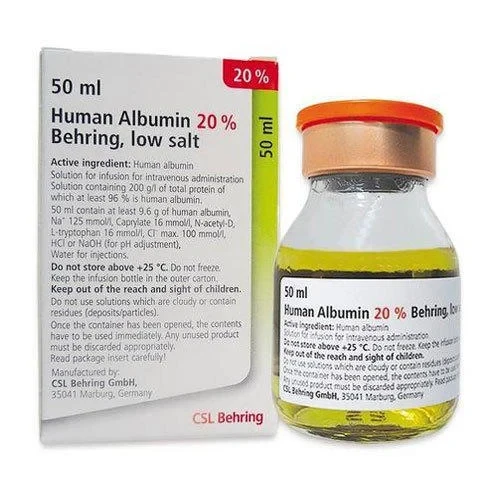 Pack Image: Human Albumin 20% Injection (100 ml bottle)