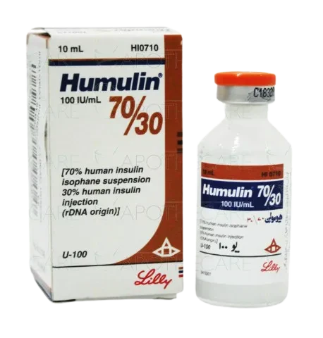 Pack Image: Humulin 30% 70% Injection (10 ml vial)