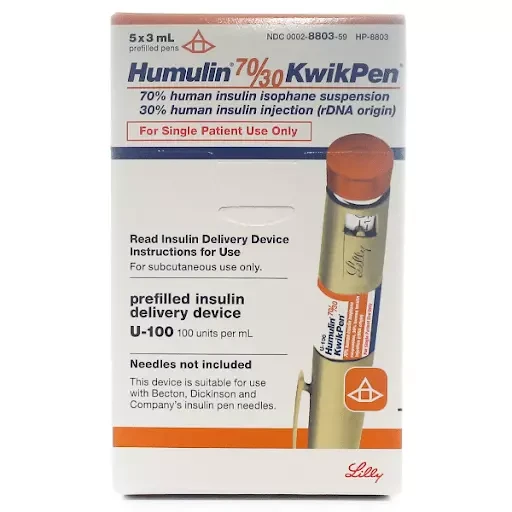 Pack Image: Humulin 30% 70% Injection (3 ml KwikPen)