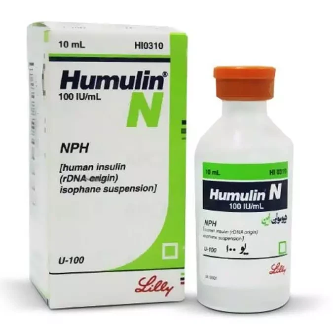 Pack Image: Humulin N 100 IU Injection (10 ml vial)