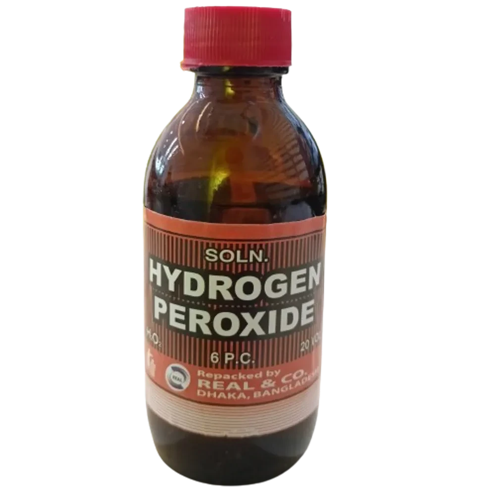 Pack Image: Hydrogen Peroxide 6% w Solution (100 ml bottle)