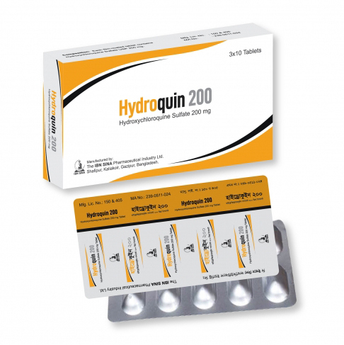 Pack Image: Hydroquin 200 mg Tablet (3 x 10)